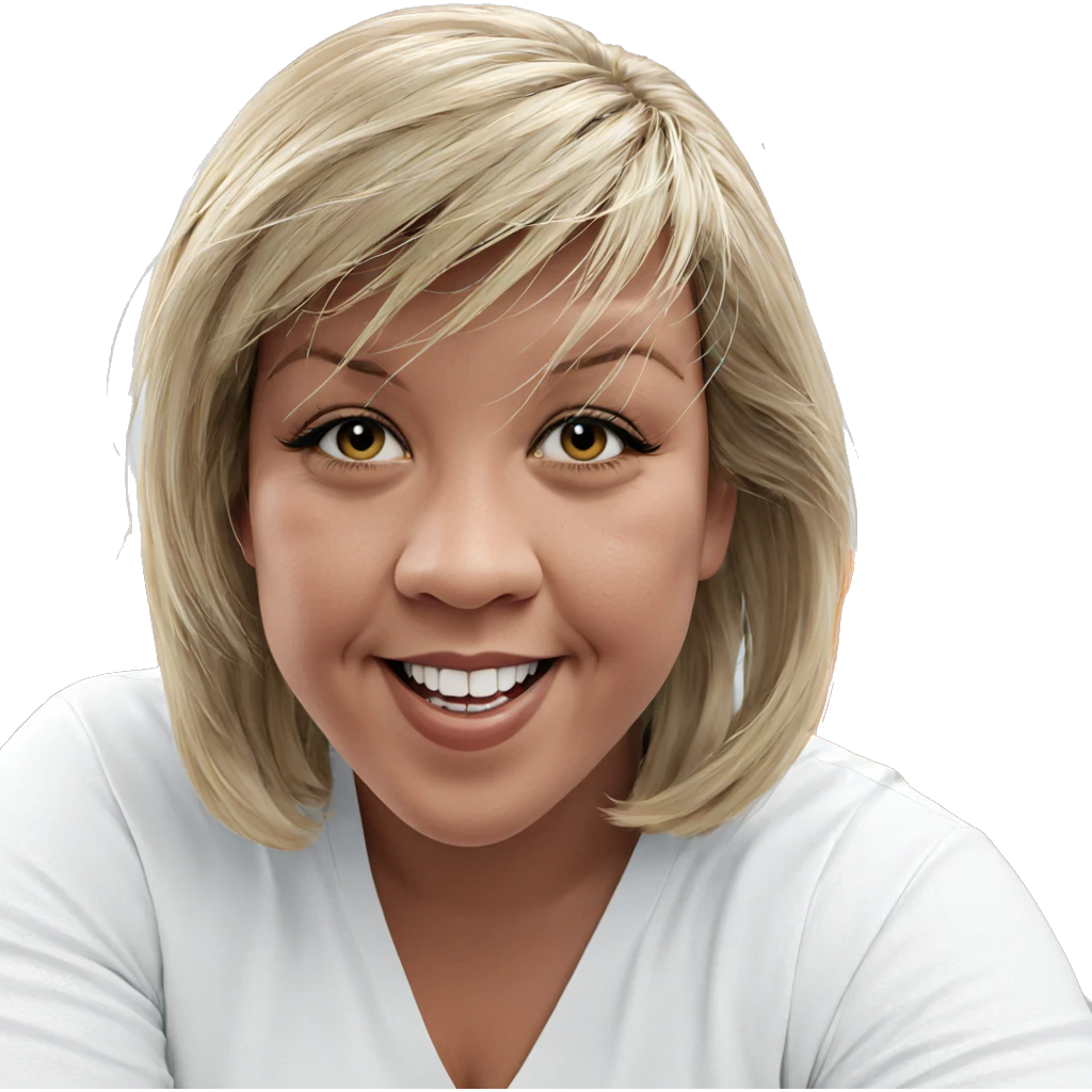 smiling girl with blonde hair emoji