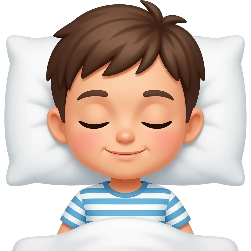 sleepy kid waking up emoji