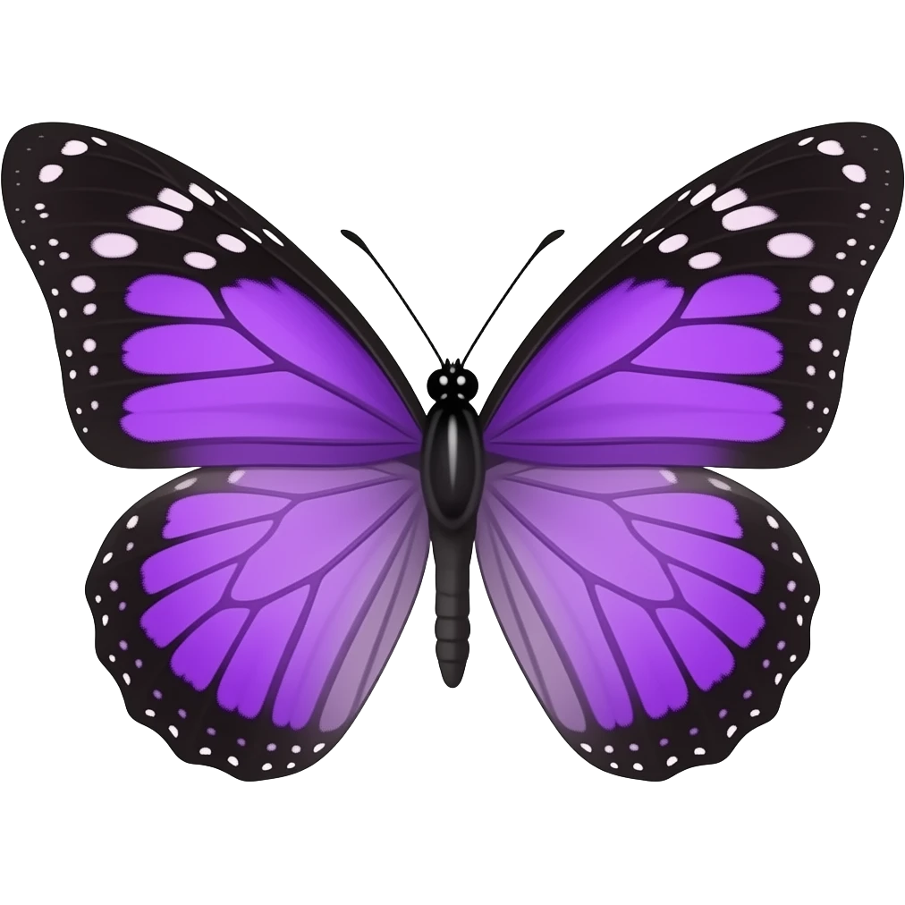 Borboleta roxa emoji