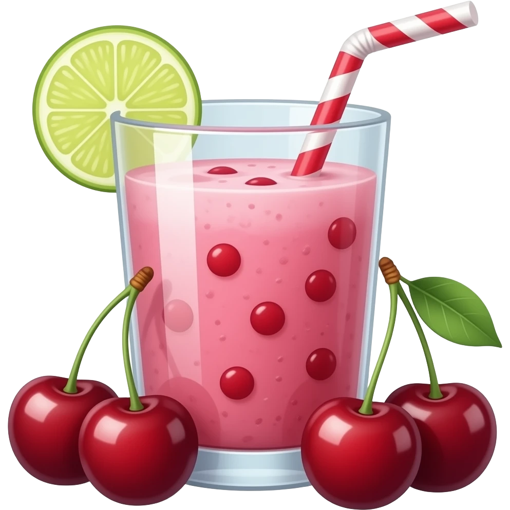 cherry smoothie emoji