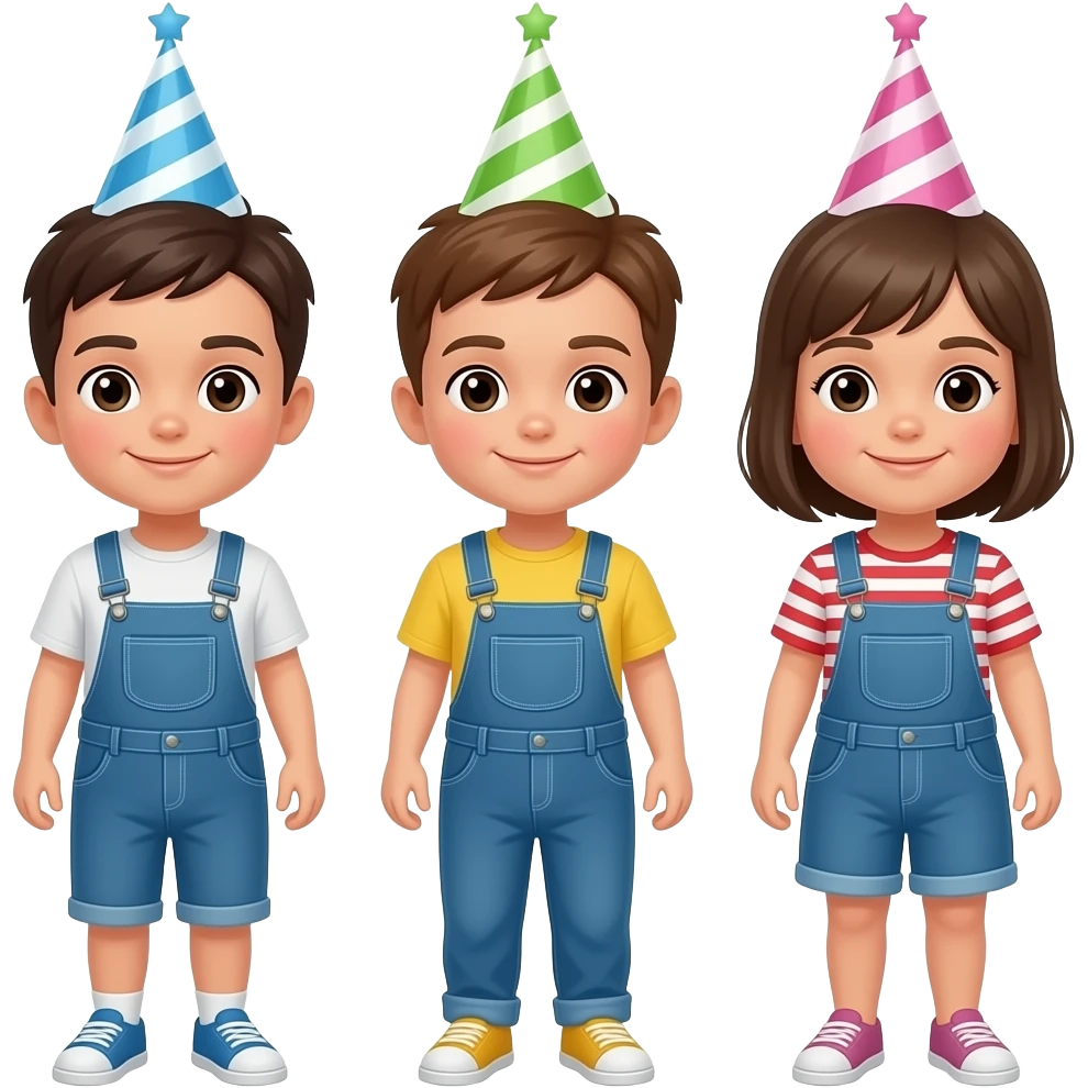 Birthday triplet emoji