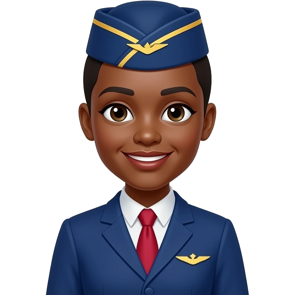 african Air hostess emoji