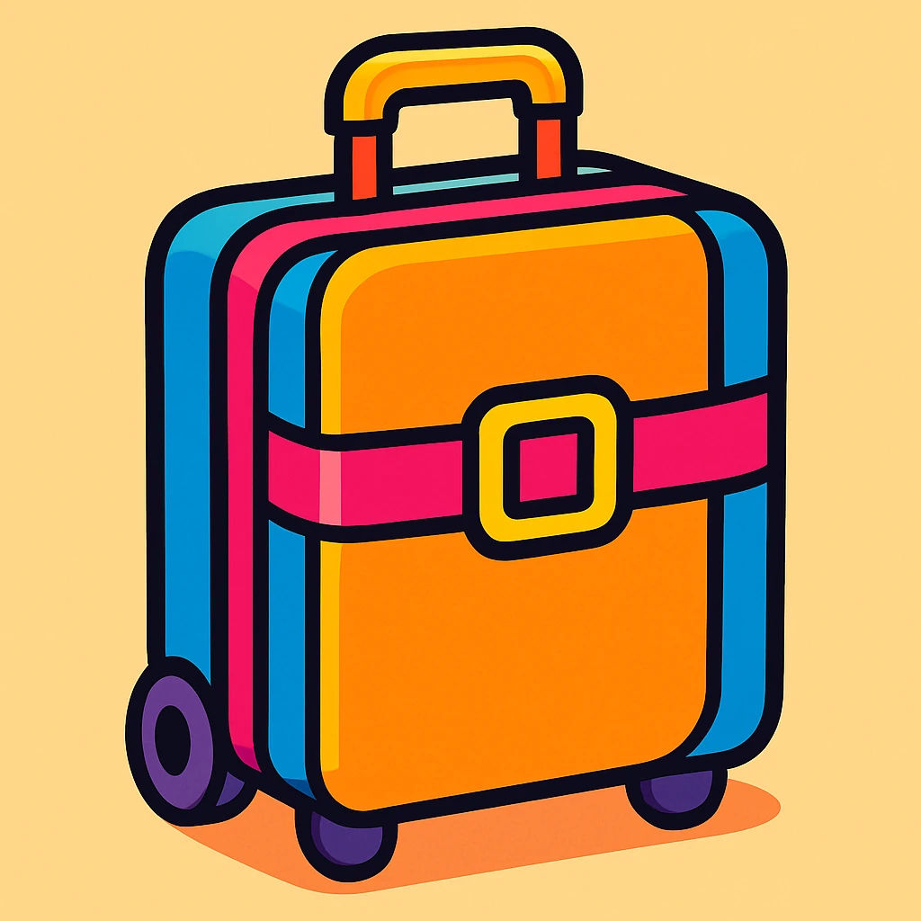 a suitcase emoji