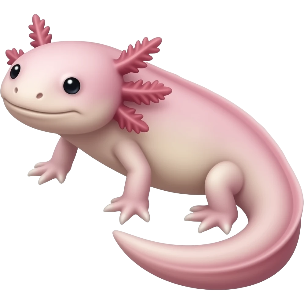 Pink Axololotal body emoji