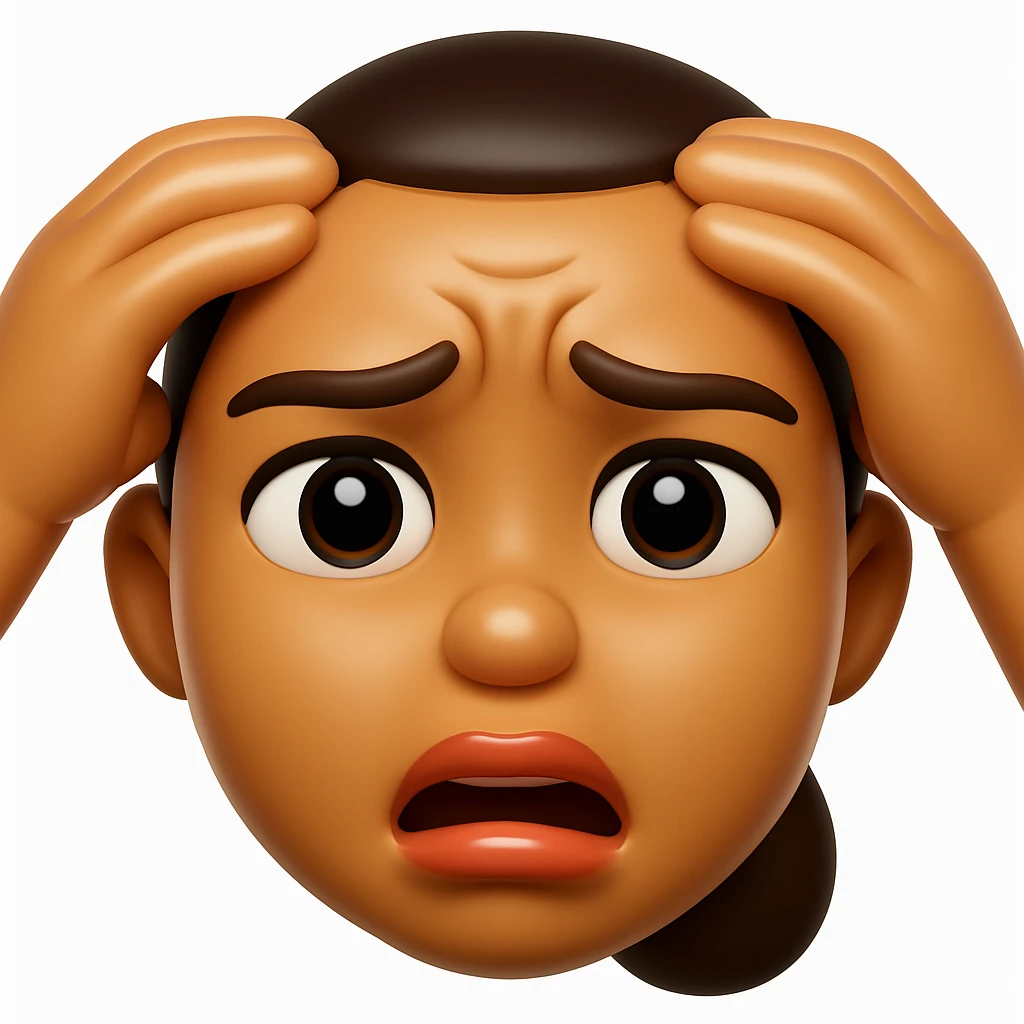 Convert the uploaded image into a 3D Apple-style emoji — preserve the key shapes, colors, and overall composition of the original image. Simplify the forms into clean. Apply glossy textures, soft lighting, smooth shading, and render everything in Apple emoji style on a clean white background

 emoji