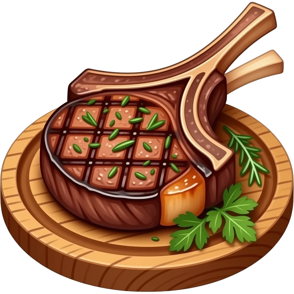 grilled picanha steak that look real and more attractive emoji