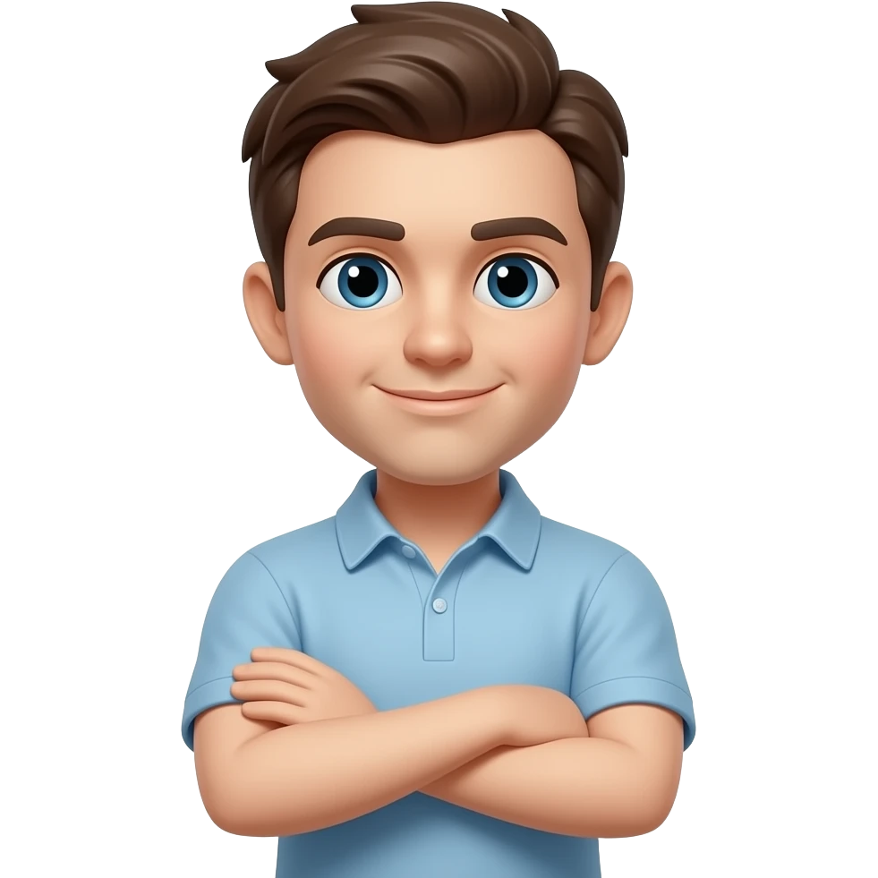 Boneco de braços cruzados debaixo do peito emoji