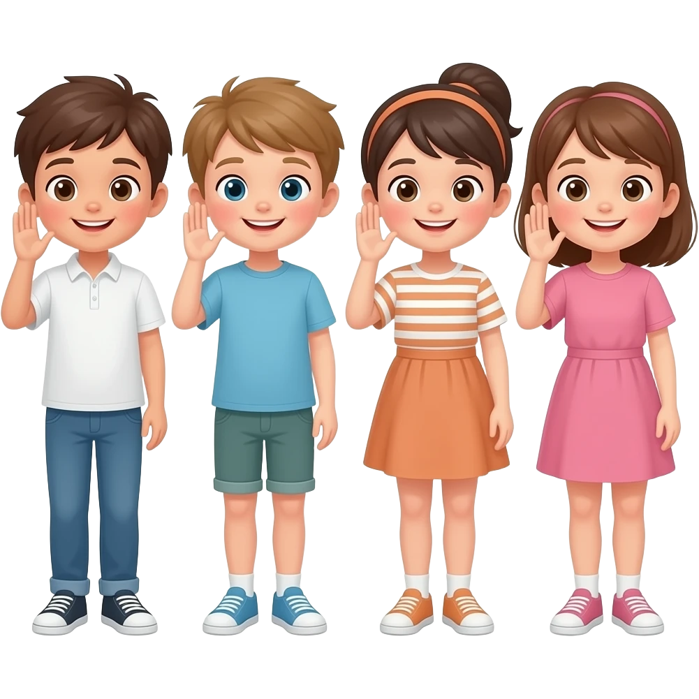 niños callendo emoji