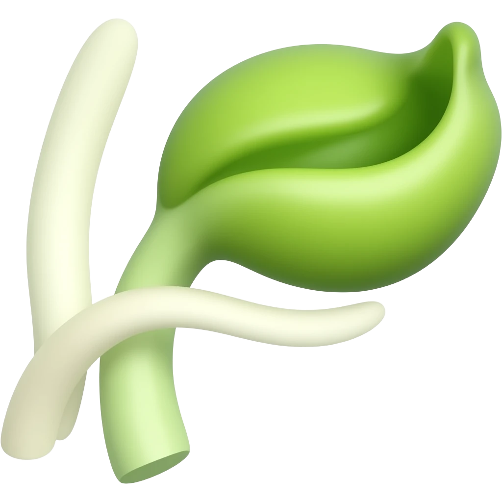 Short beansprout emoji