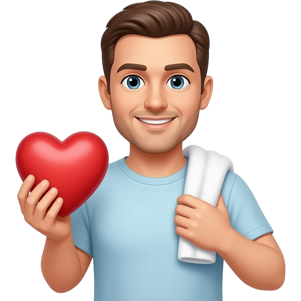 Man heart toulet emoji