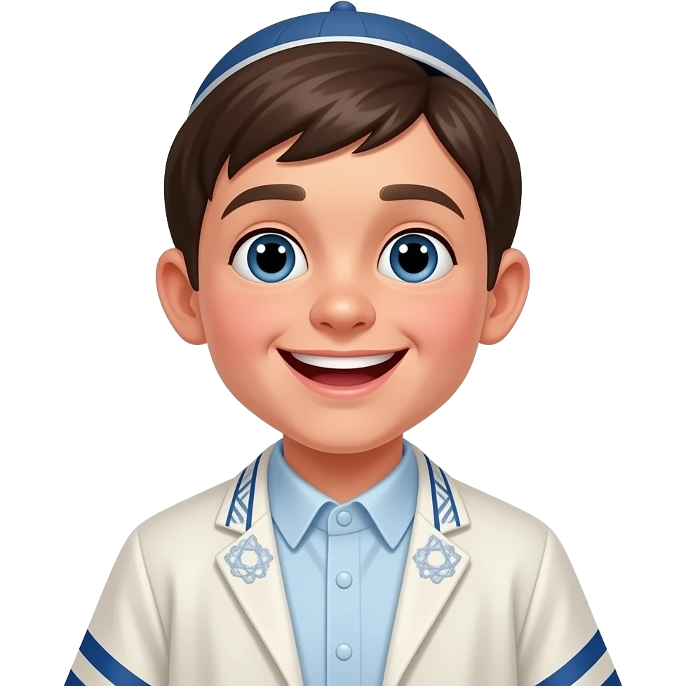 hasidc jowish boy with pies emoji