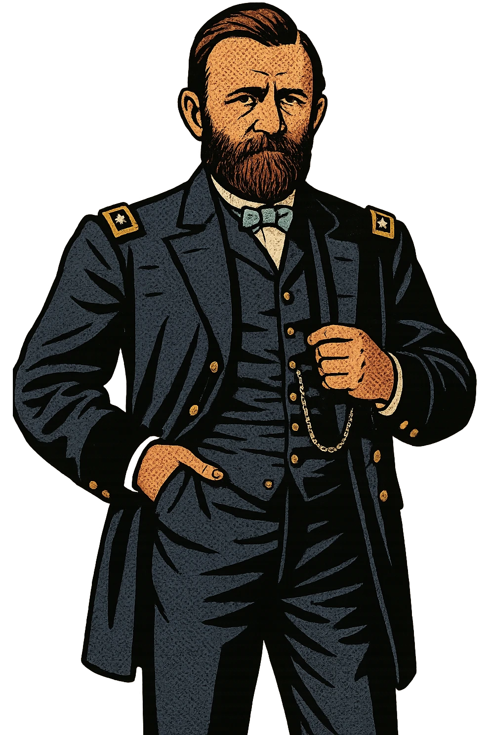 The full body of President Ulysses Grant emoji