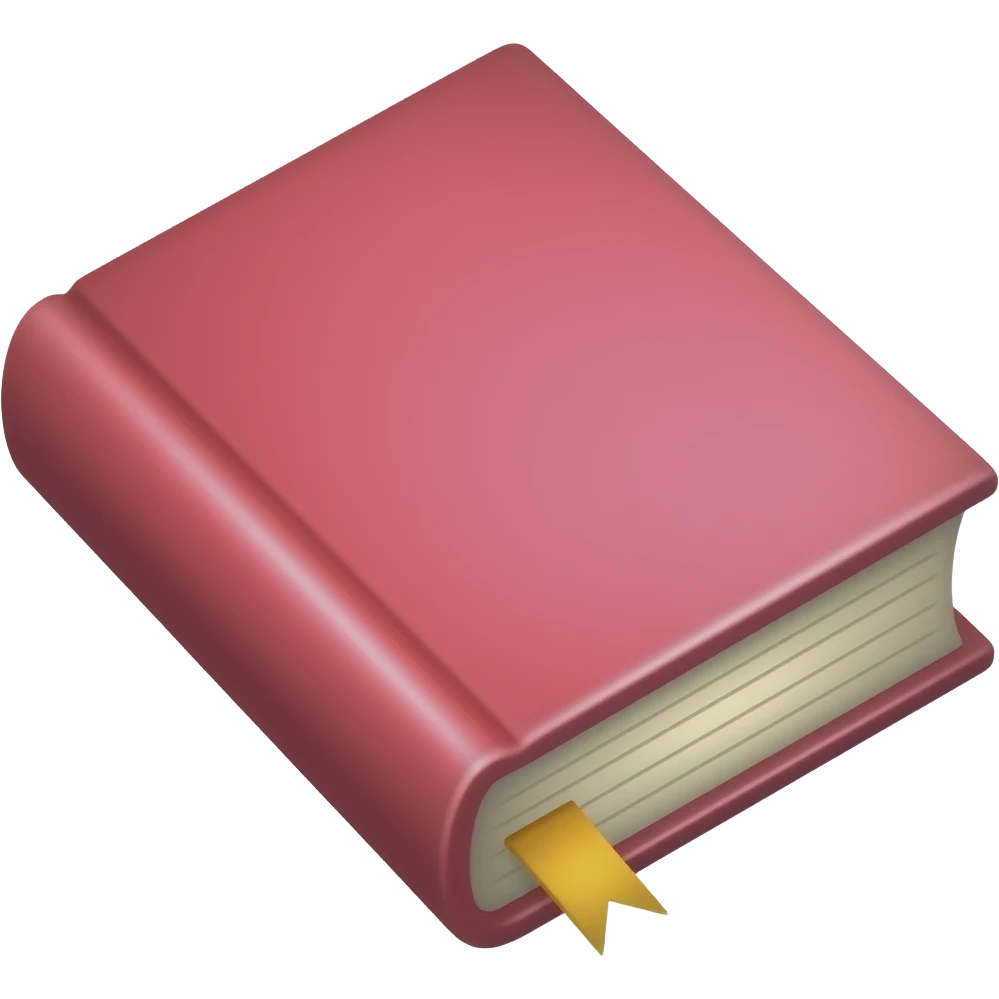 Livre rose emoji