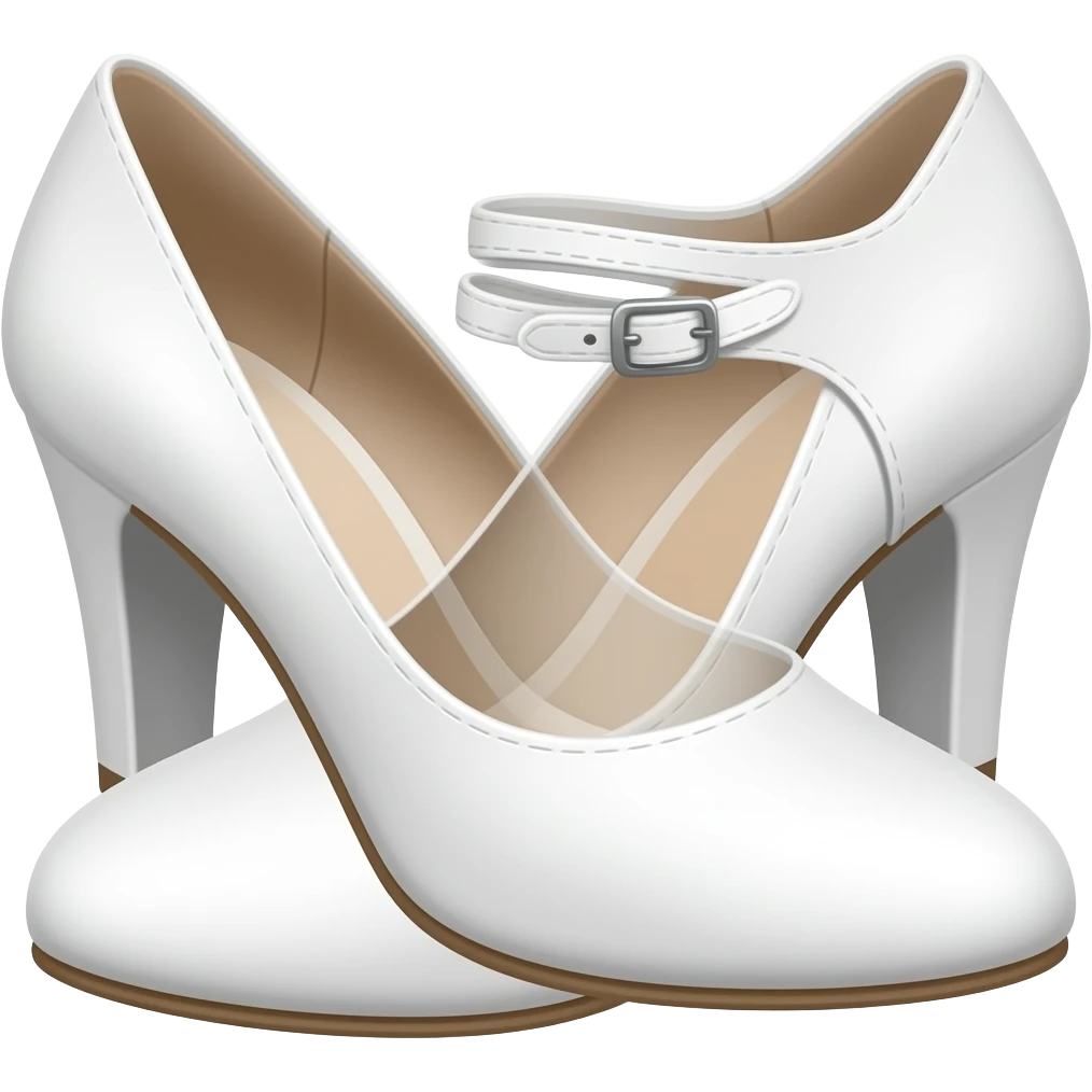 Lavella Shoes white emoji