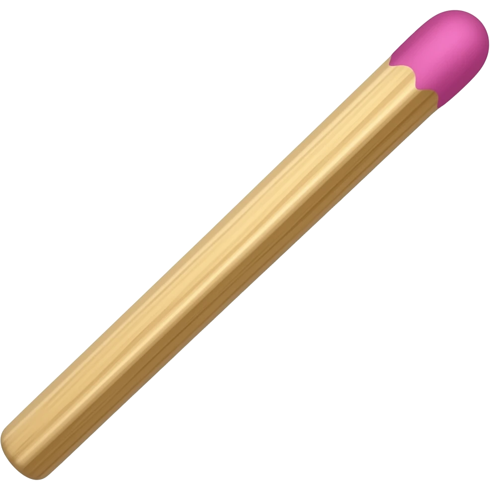 long solo match stick pink top emoji