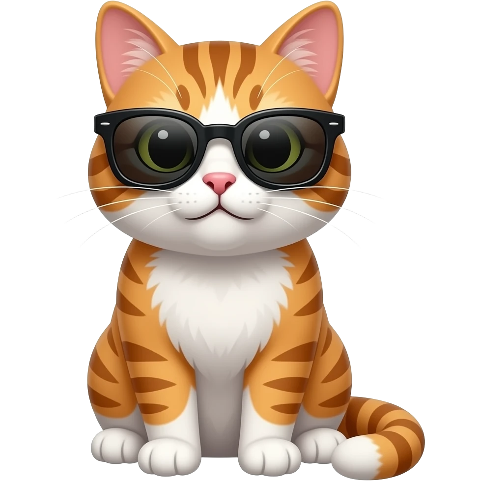 Cat wearing sunglasses emoji