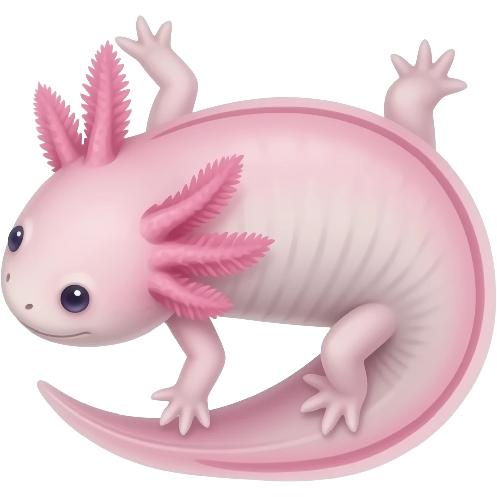 Pink Axololotal emoji