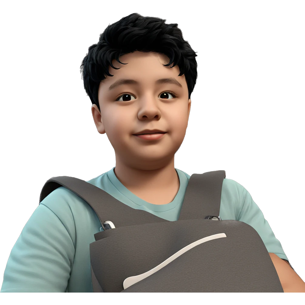 boy with black hair indoors emoji