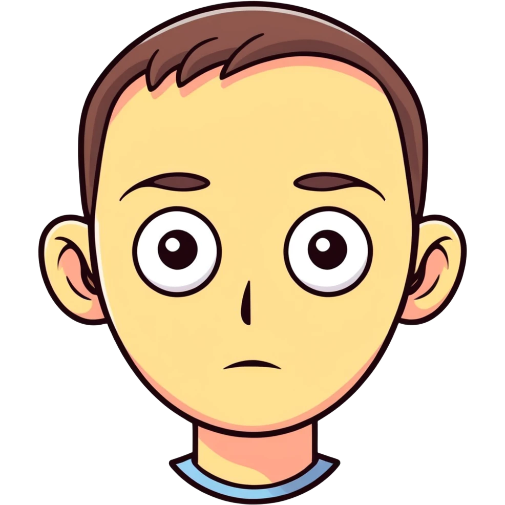 fat guy with really big eyes emoji