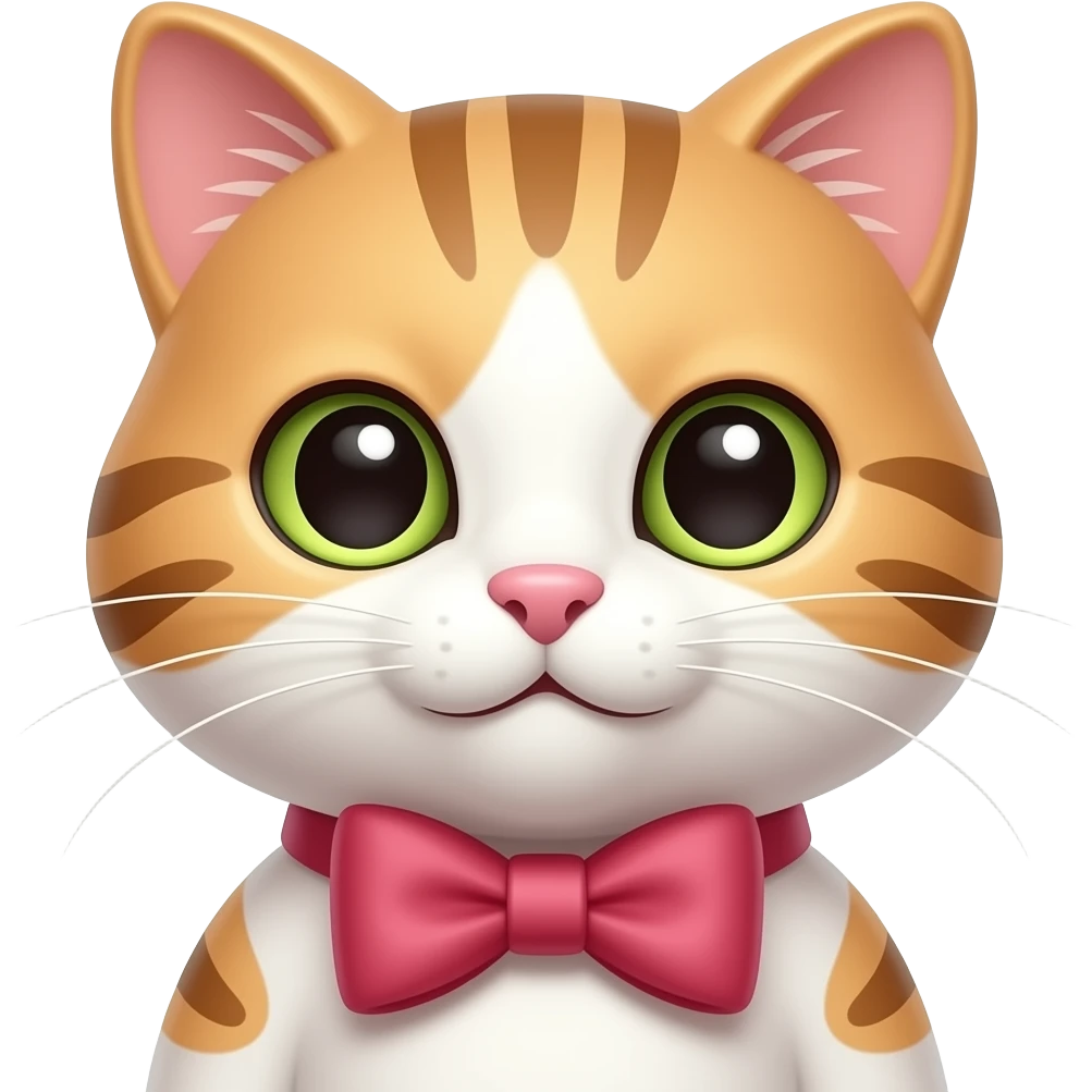 Котик с бантиком emoji