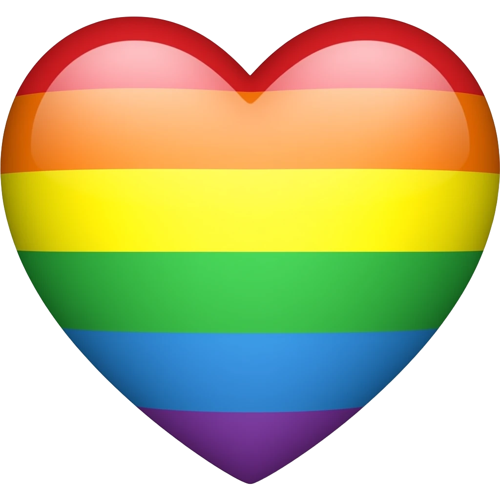 I want a rainbow heart  emoji emoji