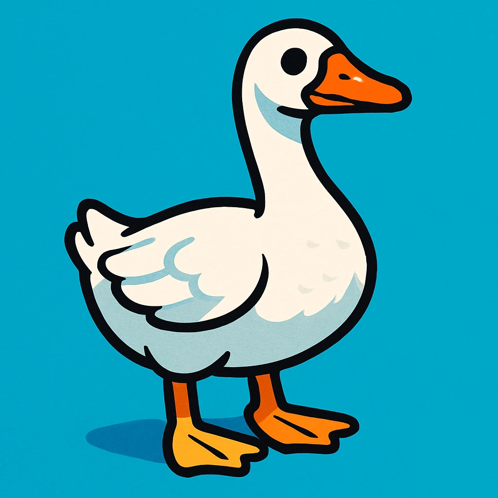 a goose standing emoji
