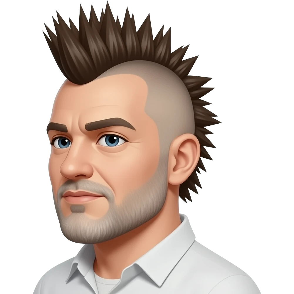 Man with mohawk emoji