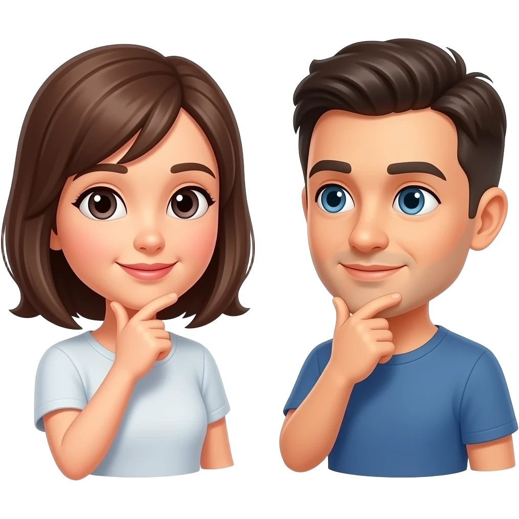 thinking eachother emoji