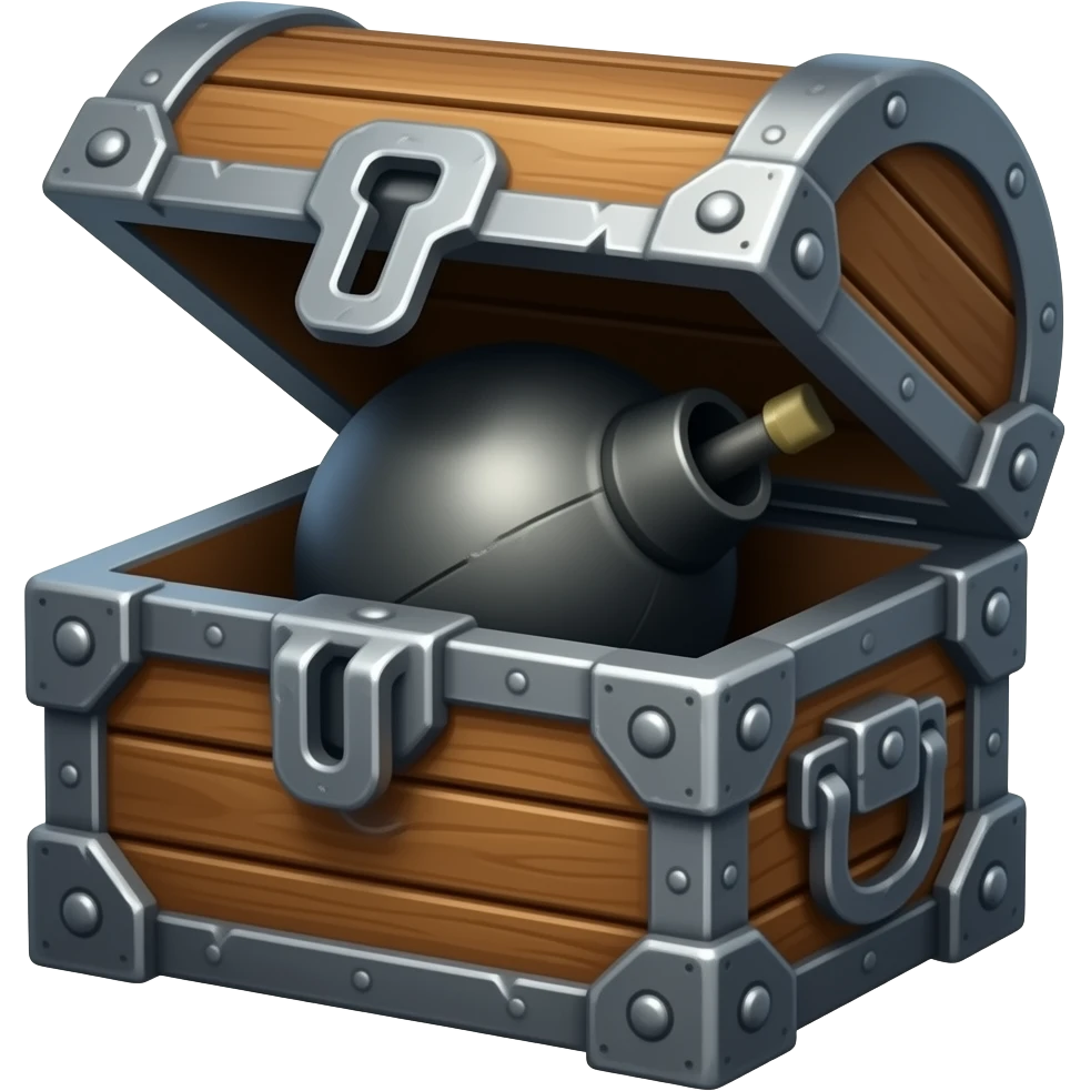 warhammer chest with big bomb inside emoji