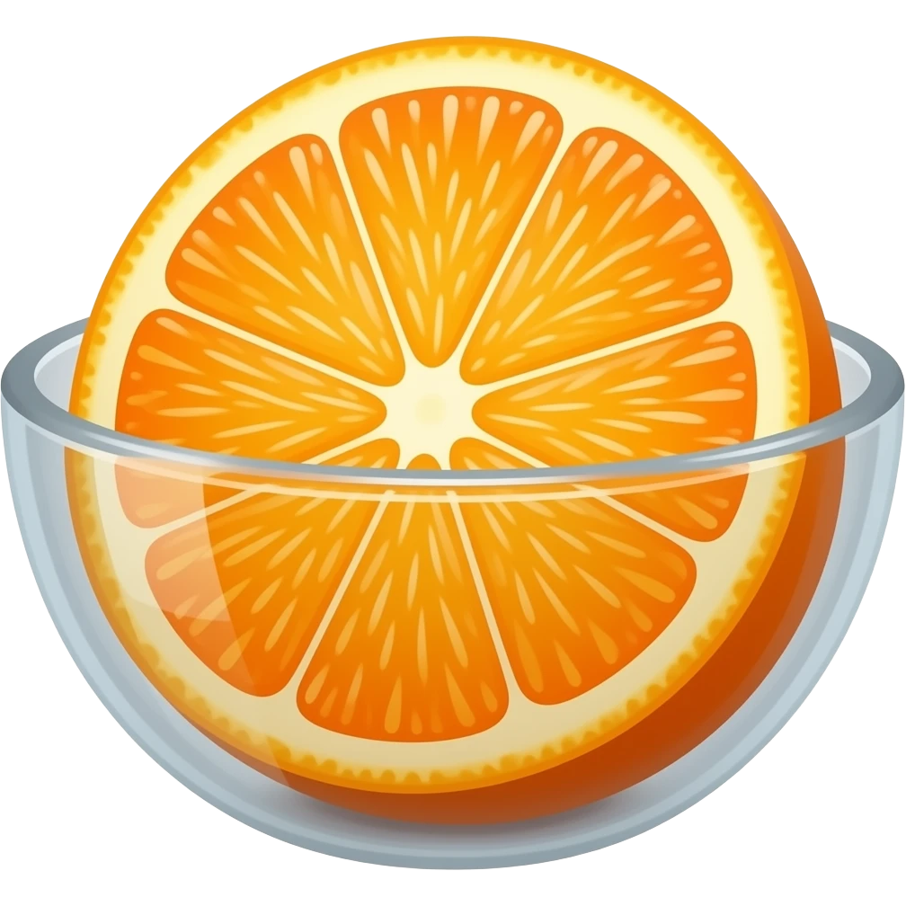 bowl of orange slices emoji