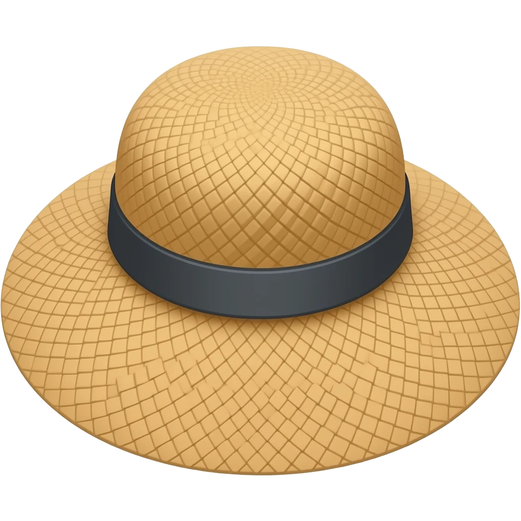 Straw hat emoji