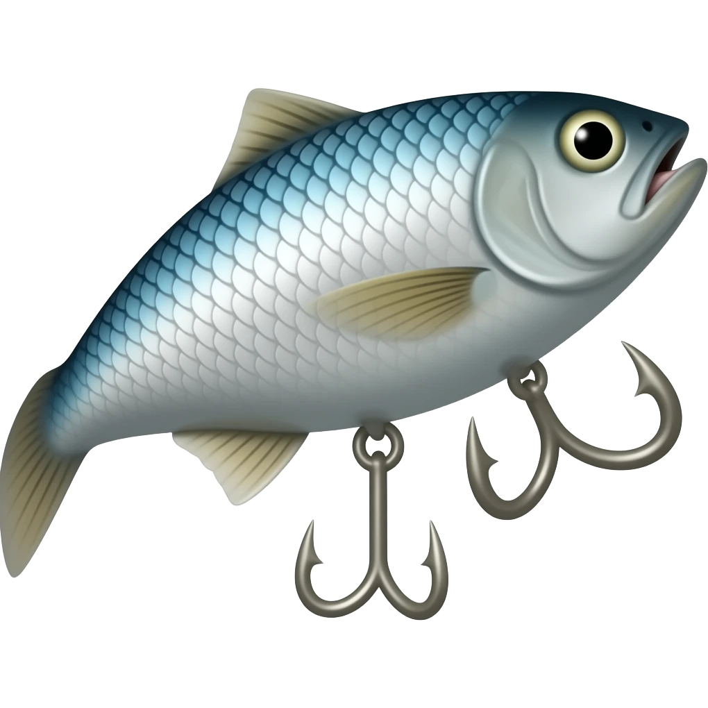 pez pequeño carnada emoji