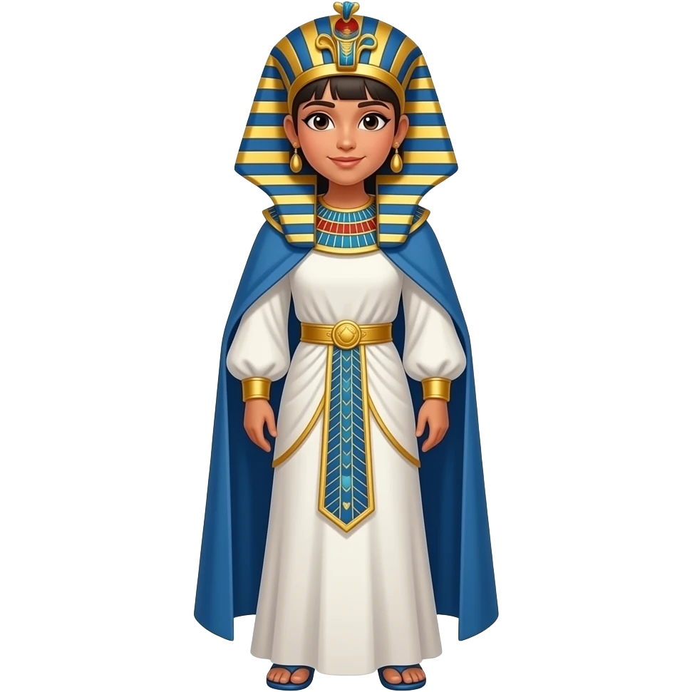 Girl wearing jalabia masri full body not pharao emoji