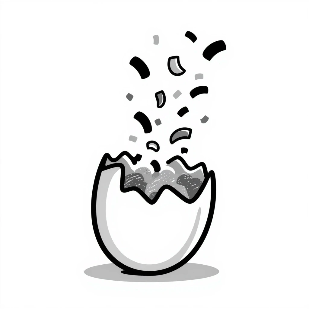 Confetti egg emoji