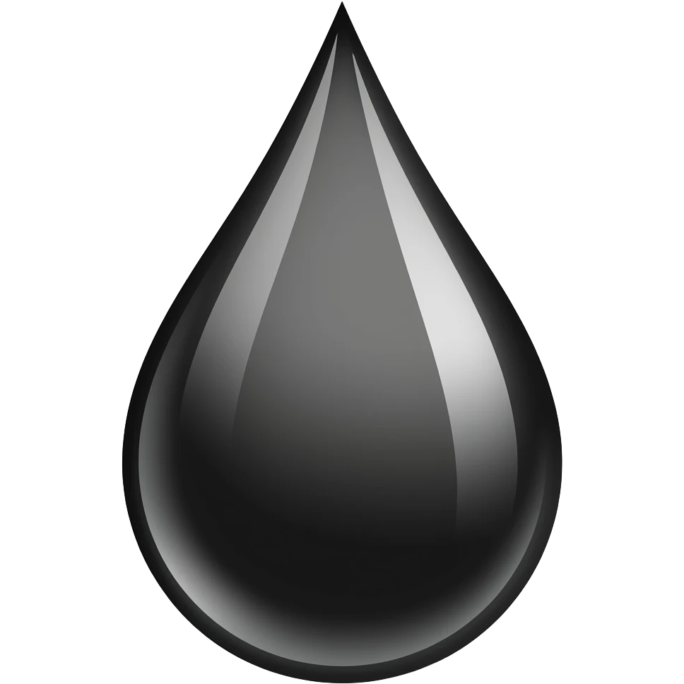 black drop emoji