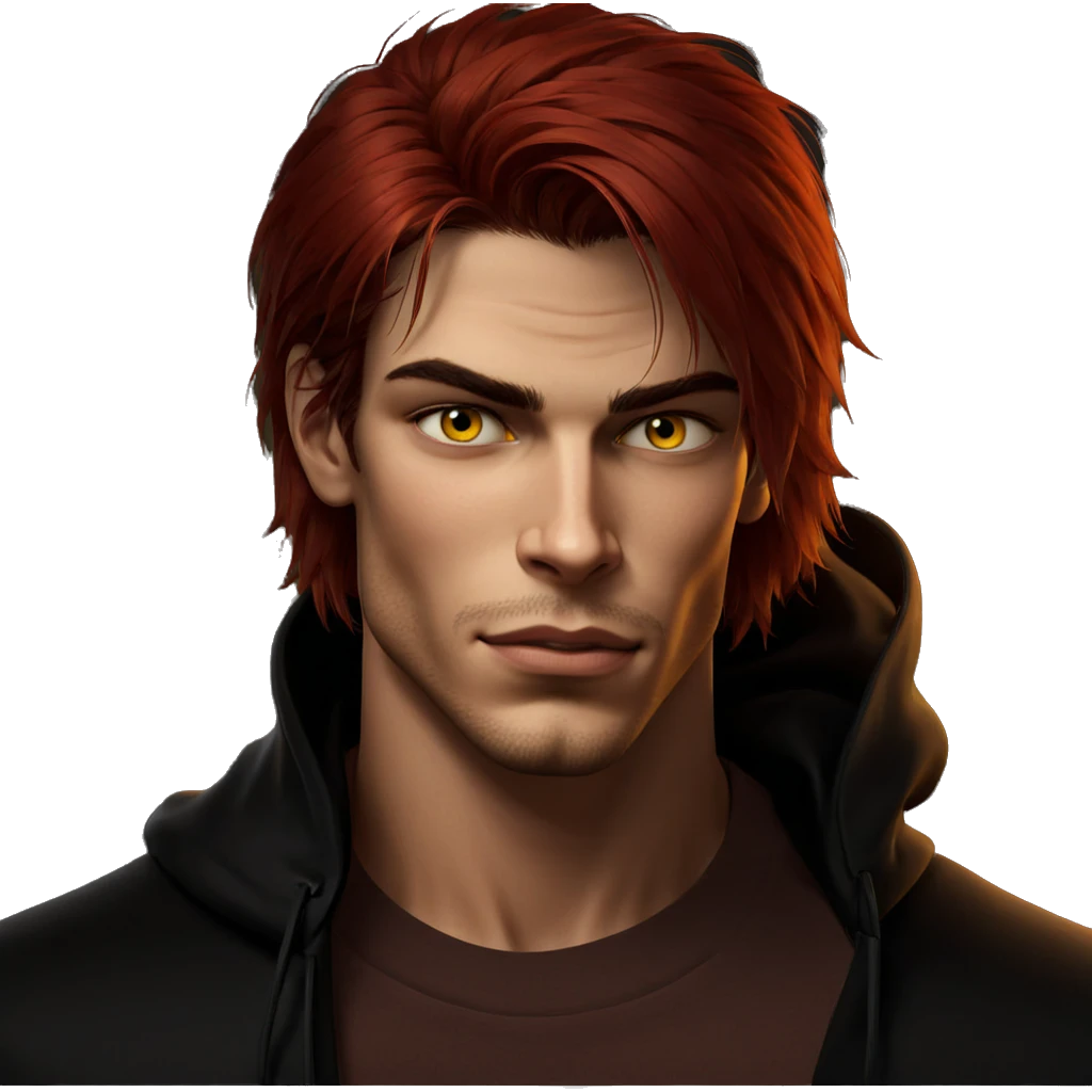 portrait of a yellow-eyed boy emoji