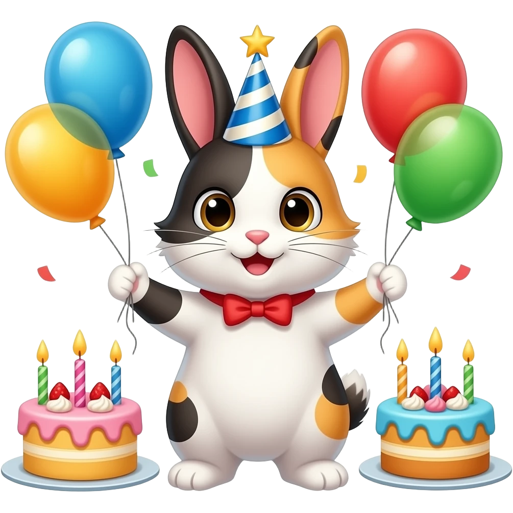 CALICO CRITTERS RABBITS BIRTHDAY emoji