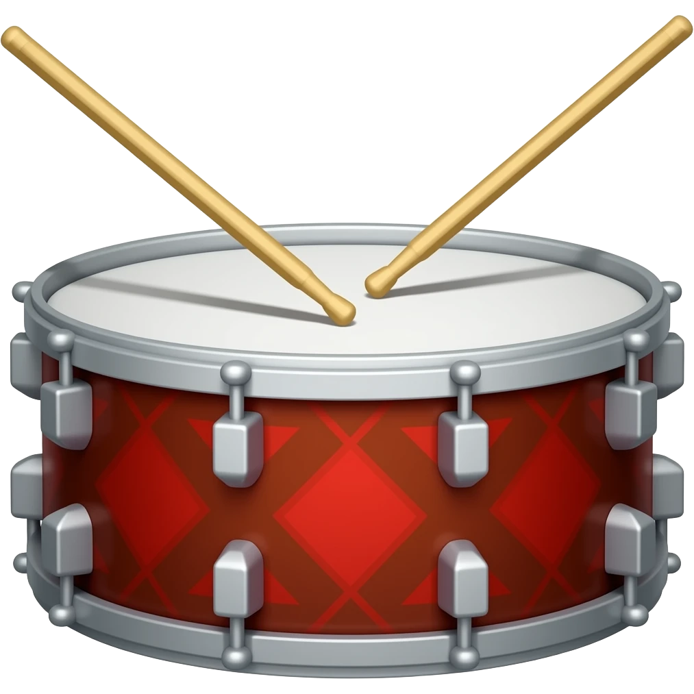 tambor con baquetas emoji