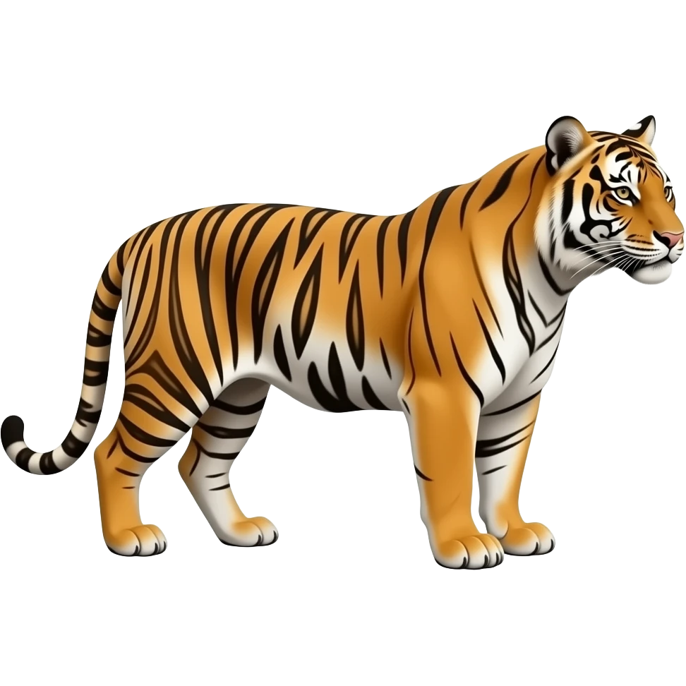 Vyaghra Tiger emoji full tiger facing right side emoji
