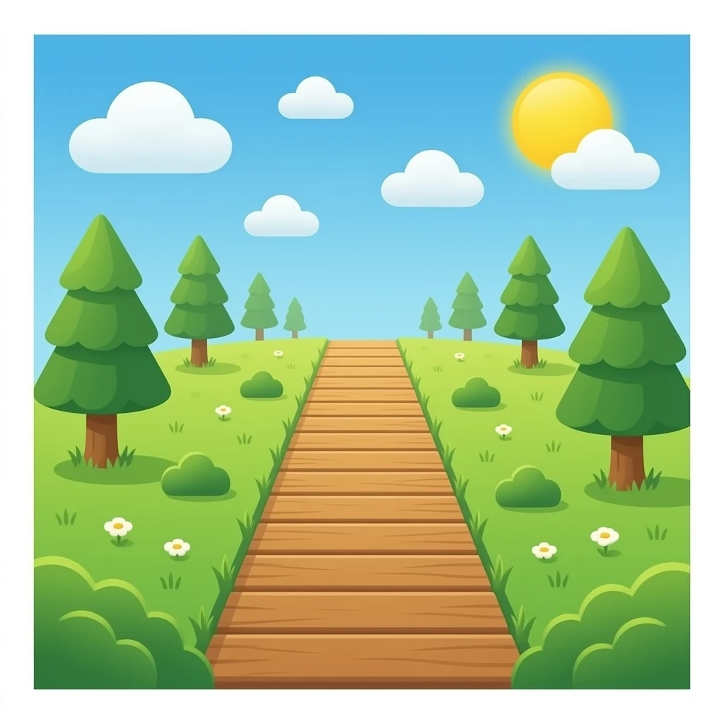 wood path top view emoji