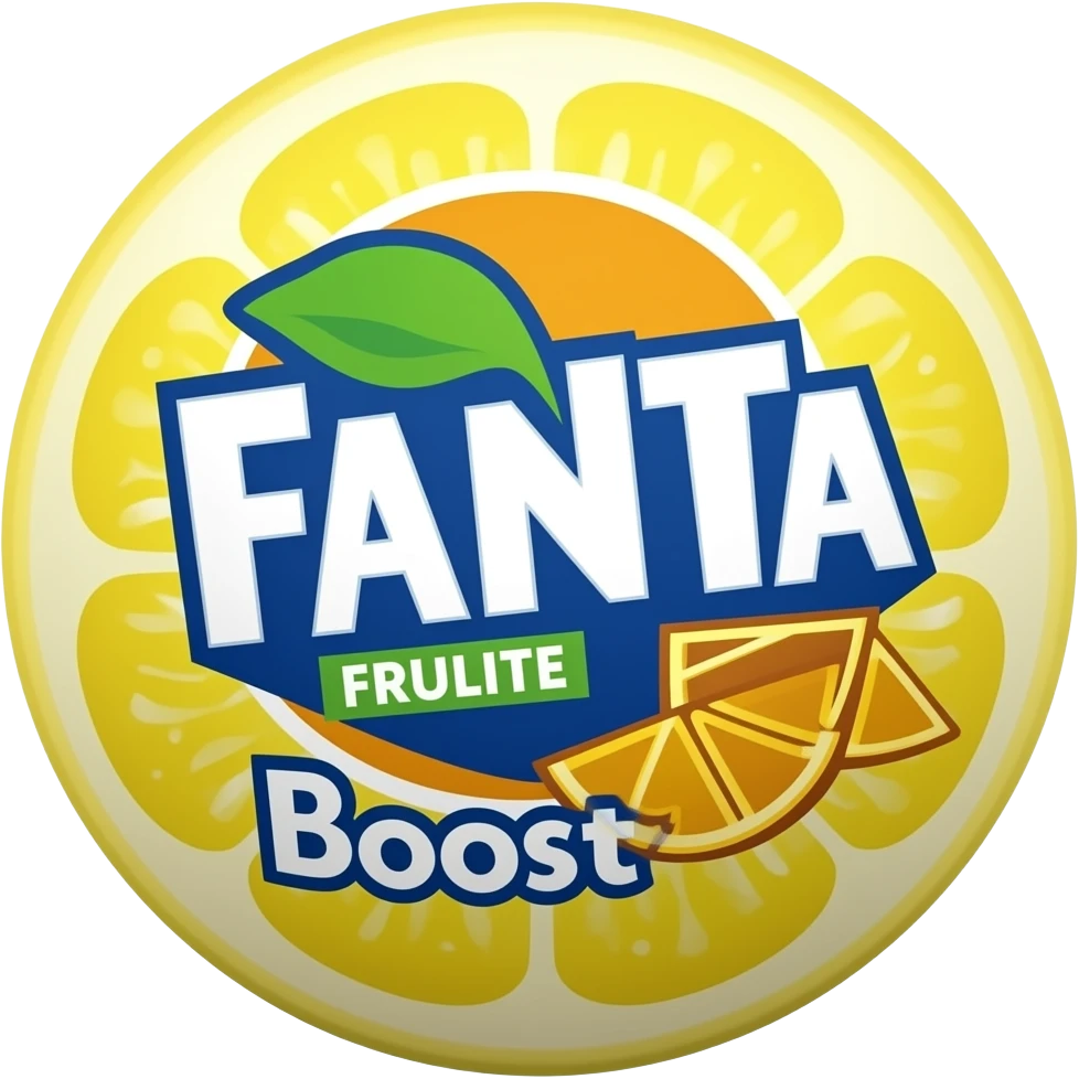 Fanta Frulite Boost: Lemon emoji
