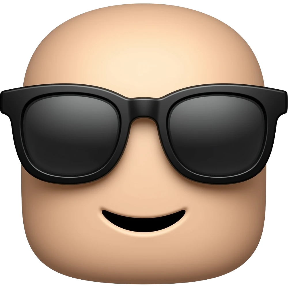 Roblox usando óculos de sol logo emoji
