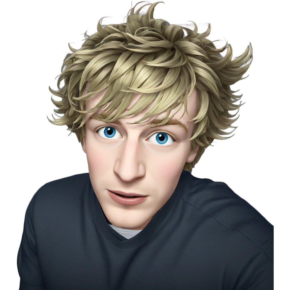blonde girl with blue eyes emoji