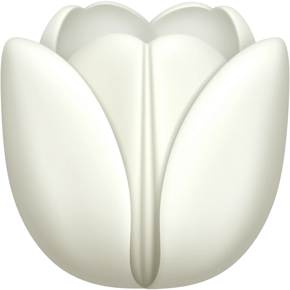 White tulipd emoji