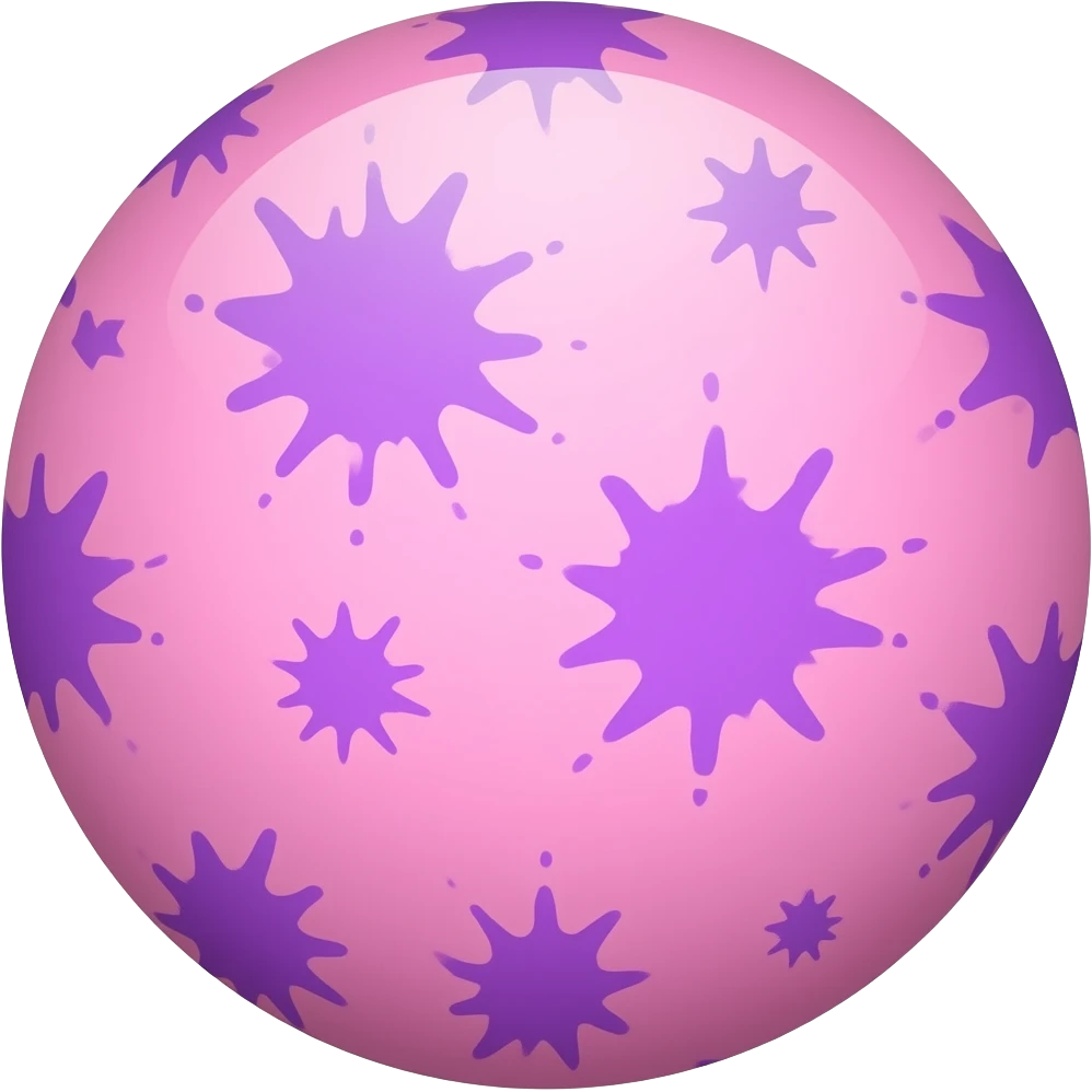 Make a pink airbrushed with purple emoji