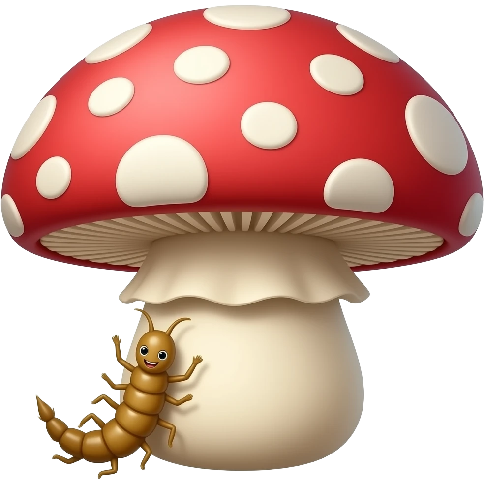 mushroom parasites emoji