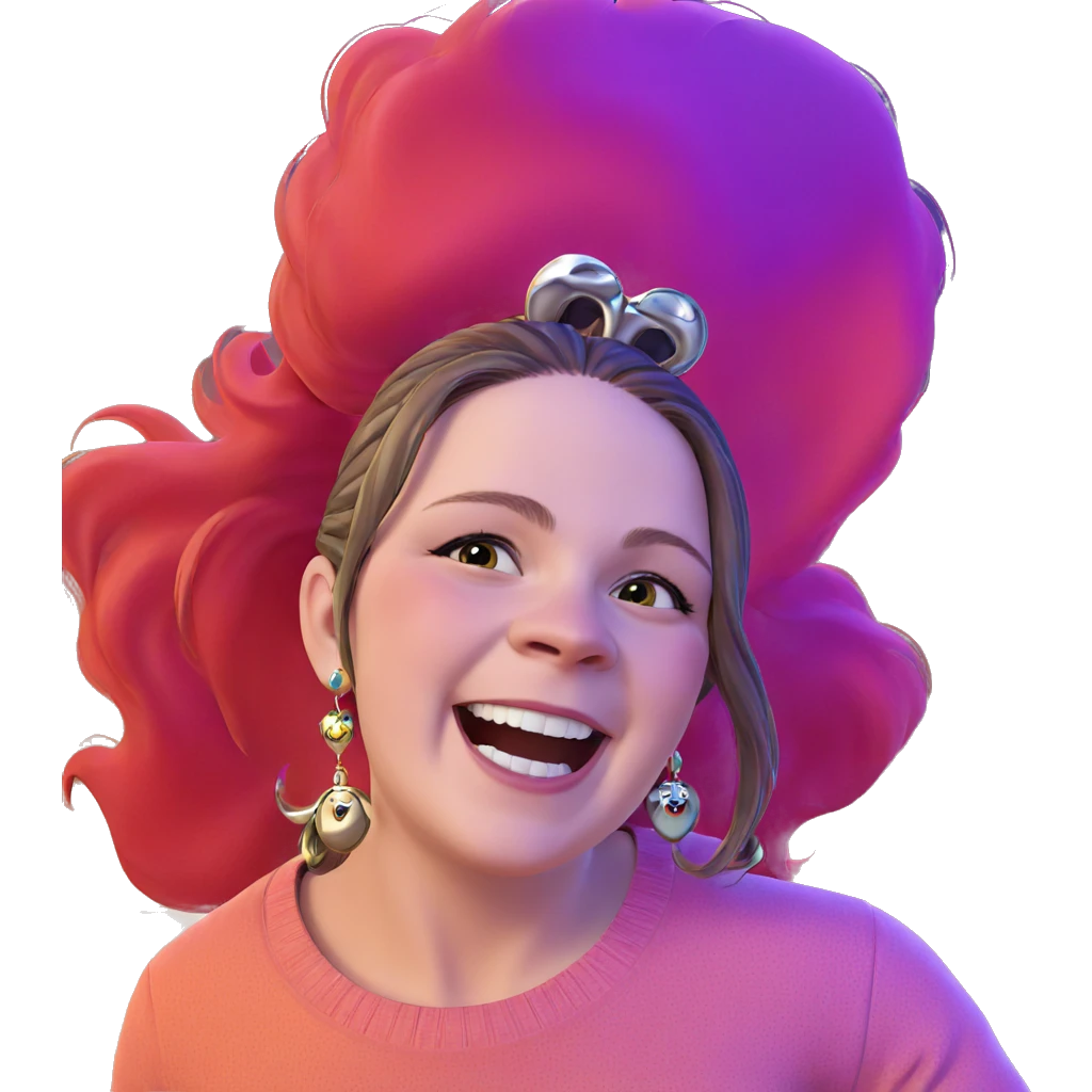 smiling girl with jewelry emoji