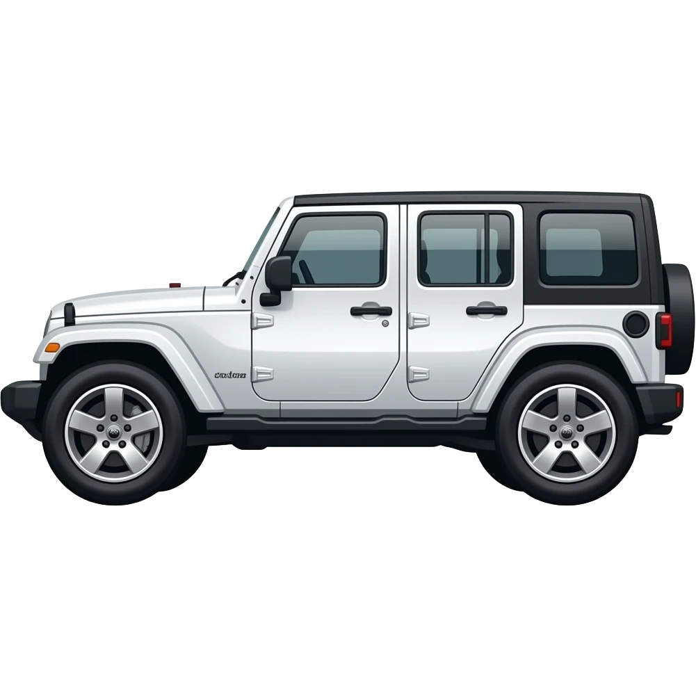 White Jeep side image emoji