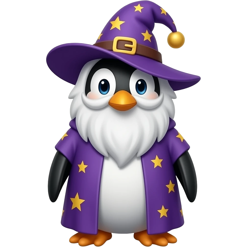 Penguin Wizard emoji