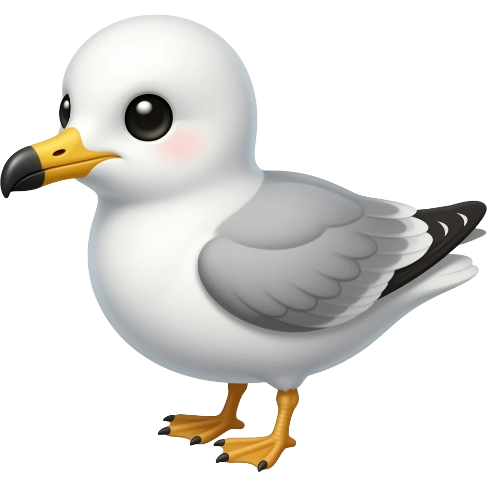 Seagull baby attending preschool emoji